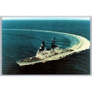 USS Hayler DD-997 Spruance Class Destroyer Vintage Postcard Navy Military Ship